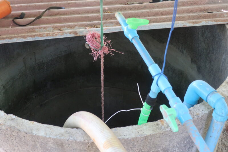 Clean ‘Ready to drink Water’ from the tube well at Hlegu. Image: Tony Naake