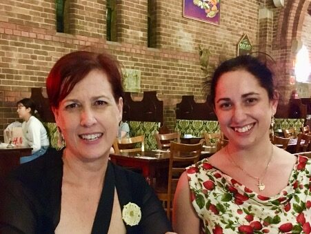 Gillian Moses (L) and her daughter, Rosemary Gardiner are walking the Larapinta Challenge together for ABM © Rosemary Gardiner. Used with permission.