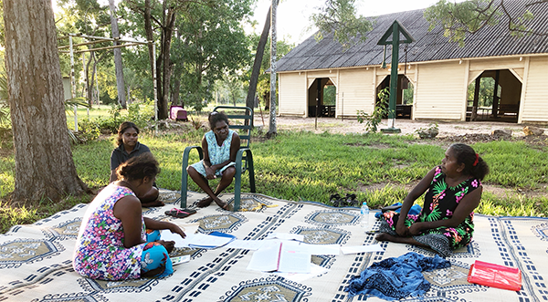 A Healing Group in action at St Andrew’s Angurugu on Groote Eylandt. 