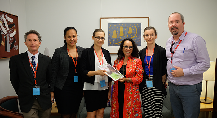 The Hon. Linda Burney MP with delegates