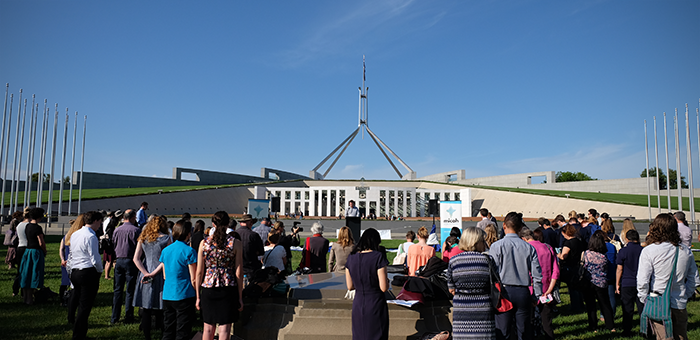 Prayers outside Parliament House