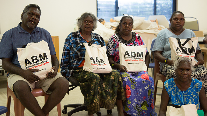 Participants at Kriol speaking service