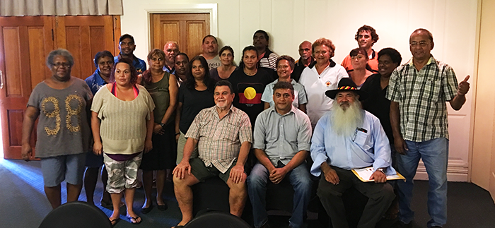 Indigenous Mental Health students with Patrick Dodson