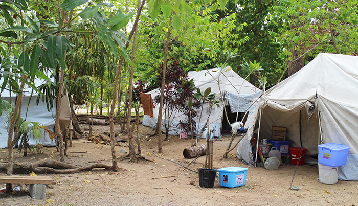 Banban Transfiguration Anglican Parish community, South East Santo, are hosting an additional 60 people evacuated from Ambae. ©  ACOM, 2018.