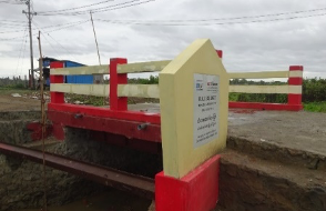 Bridge reconstruction with stone pitching, steel beam and RCC slab in Mingan IDP resettled areas, Sittwe Township, Myanmar. © ACT Alliance