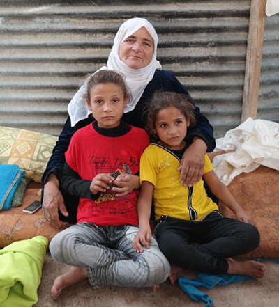 Refugees in Za’atari camp