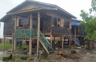 Individual Houses built in Ba Wun Chaung Wa Su Resettled Area, Pauk Traw Township, Myanmar © ACT Alliance