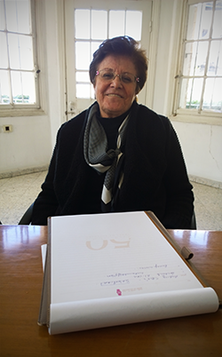 Dr Suhaila at her desk in the hospital