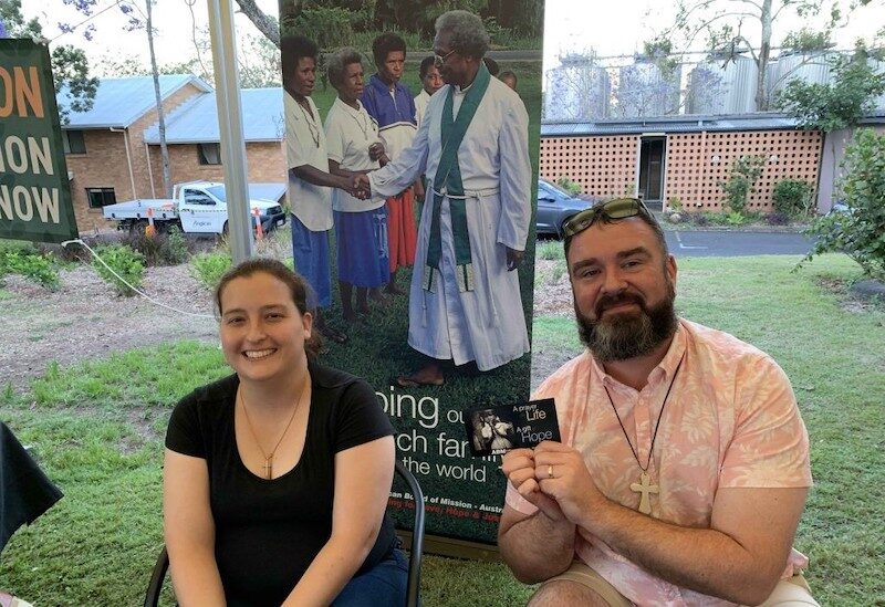 The Rev’d Julia Ven den Bos and the Rev’d Eron Perry enjoying the On Earth Festival. © St Francis’ College. Used with permission.