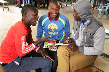 Young men in the Youth & Sunday School Empowerment Program.