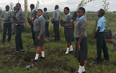 ACK Mukengesya student planting trees