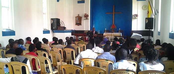 Japheth Mutuku delivering the training workshop