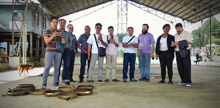 Training participants performing in Guina-ang