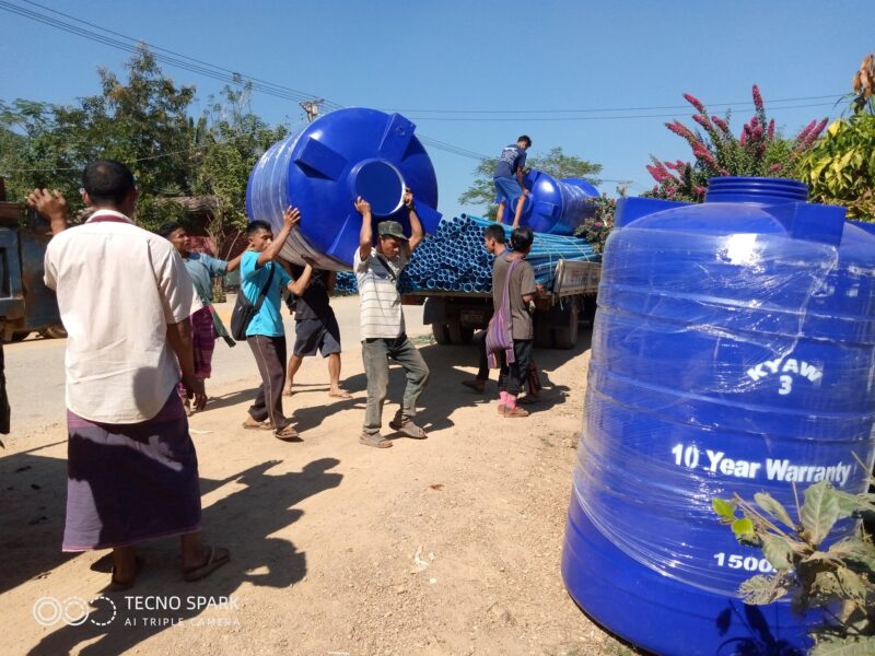 Women in this Mandalay village no longer have to go far to fetch water. © CPM, 2019. Used with permission.