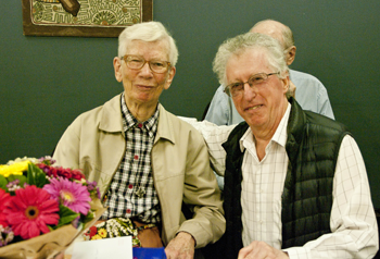 Sr Rosamund Duncan and Robert Kennedy at the ABM office.