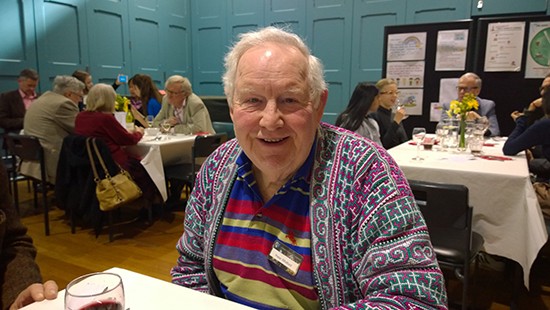 Parishioner Peter Whitford at the lunch