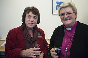 Peggy Sanders and Bishop Sarah Macneil 