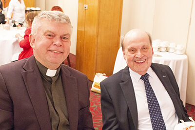 Fr John Deane with Greg Thompson