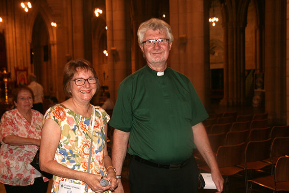 2018 Brisbane Coaldrake Award recipients with Archbishop Phillip Aspinall.