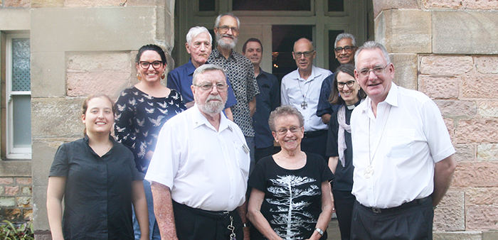 The ABM Brisbane Committee with Archbishop Phillip Aspinall