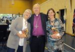 (L-R) Authors Jan Carroll and Bishop Brian Kyme at the 2013 launch of ABM's history, Grit and Grace, with Dr Julianne Stewart, our then Programs Director.