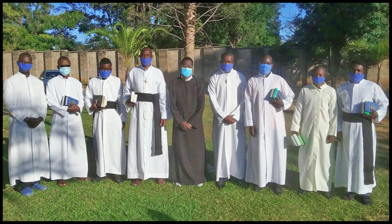 The current cohort of residential students at St John’s Theological Seminary, Kitwe, Zambia wearing masks to help prevent the spread of COVID-19. © St John’s Theological Seminary, Zambia Anglican Council, 2020.