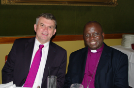 ABM Executive Director John Deane with Archbishop Albert Chama.
