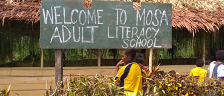 Mosa Adult Literacy School in PNG. © © Meagan Schwarz/ABM 2015.