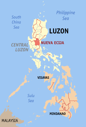 Map of the Philippines.