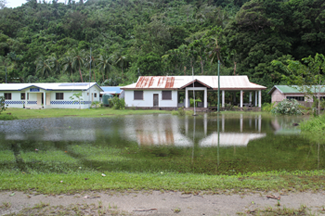 Flooding in Sola caused by Cyclone Pam. ©ABM/Jess Sexton 2015