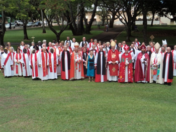 At the installation of Bishop Greg Anderson, Diocese of the Northern Territory.