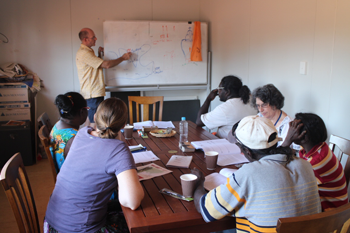 Bishop Greg Anderson at the Christian Leadership Training on Bickerton Island.