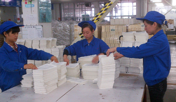 Production of Bibles at Amity Press.