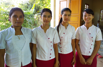 Preschool teachers at the Anglican Tamil congregation of All Saints in Mandalay. © ABM/Julianne Stewart 2014