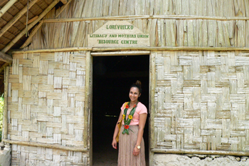 Sabene in Lorevuilko village where Mothers' Union runs literacy classes.
