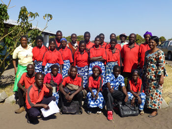 The volunteer Lui Mwemba Gender Action Group in Zambia.