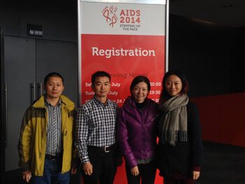 L-R Amity staff Chen Ming, He Wen, Helen Zhao and Liu Chang.