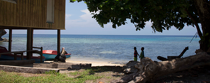 Children play in Honiara