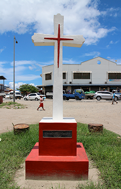 A cross in Honiara