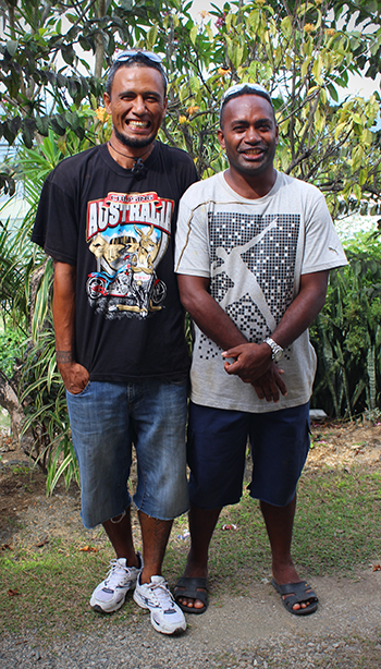 Danny and Alan in Honiara