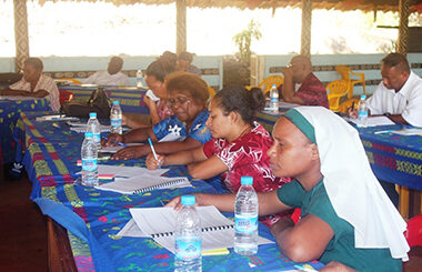 Some of the staff at the workshop. © Anglican Church of Melanesia, 2016. Used with permission.