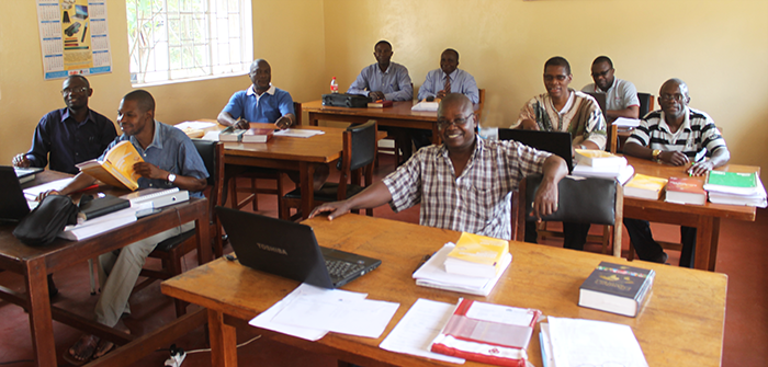 A class of BA Hon degree students pose for a photo at St. John's Seminary